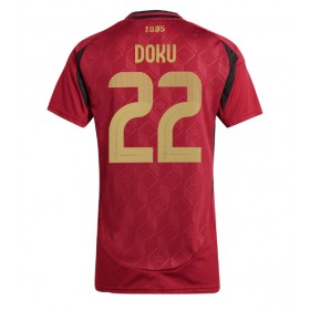 Belgien Jeremy Doku #22 Heimtrikot EM 2024 Kurzarm